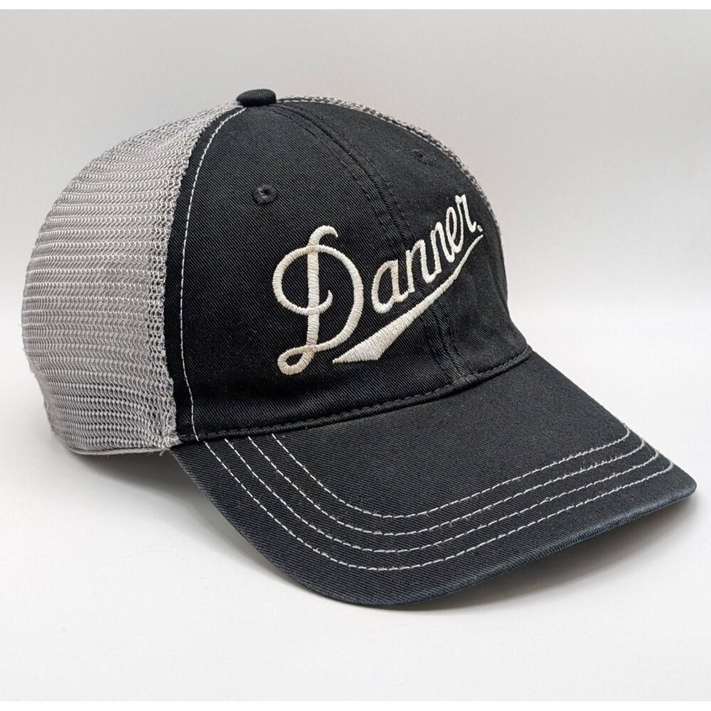 Danner Boots Trucker Mesh SnapBack Baseball Cap Gray Black Unisex Hat Richardson